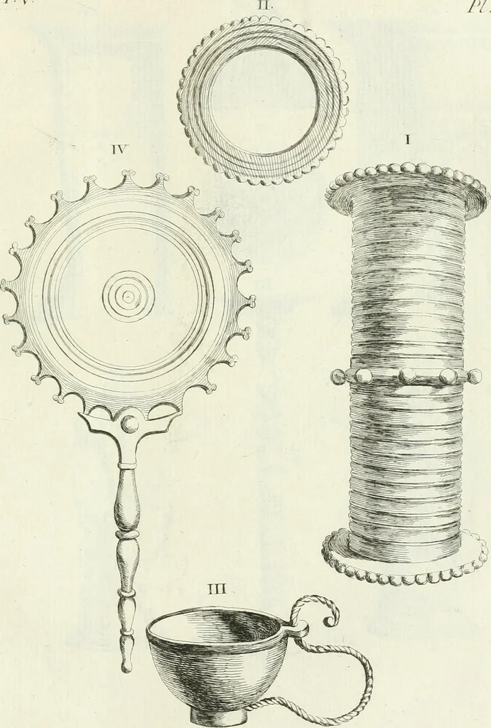 An illustration from Recueil d'antiquités egyptiennes, etrusques, grecques et romaines, 1756, leaf 502
