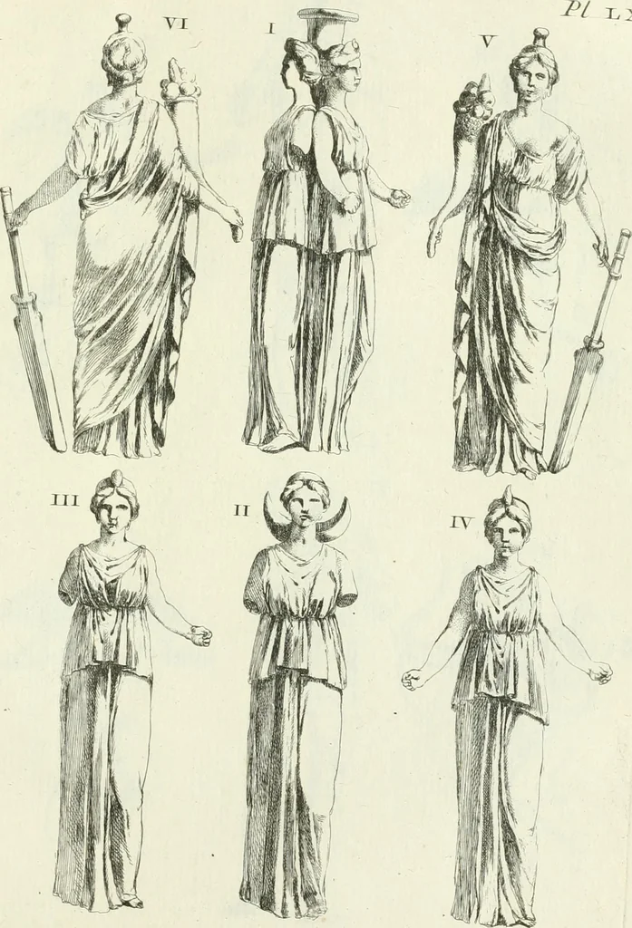 An illustration from Recueil d'antiquités egyptiennes, etrusques, grecques et romaines, 1756, leaf 508