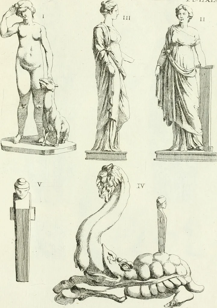 An illustration from Recueil d'antiquités egyptiennes, etrusques, grecques et romaines, 1756, leaf 516
