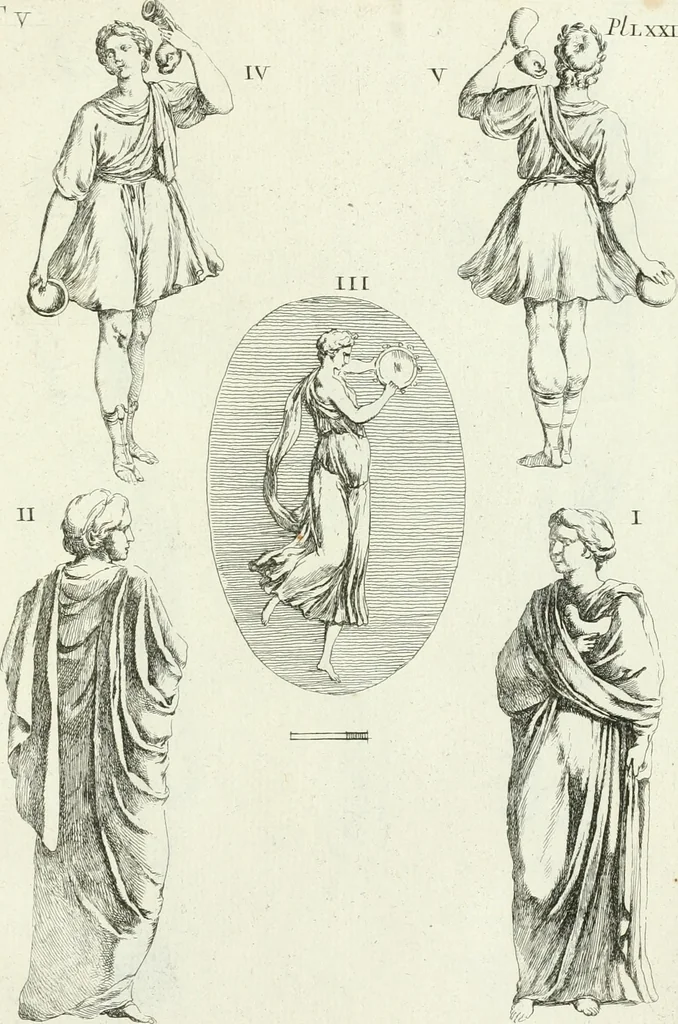 An illustration from Recueil d'antiquités egyptiennes, etrusques, grecques et romaines, 1756, leaf 536
