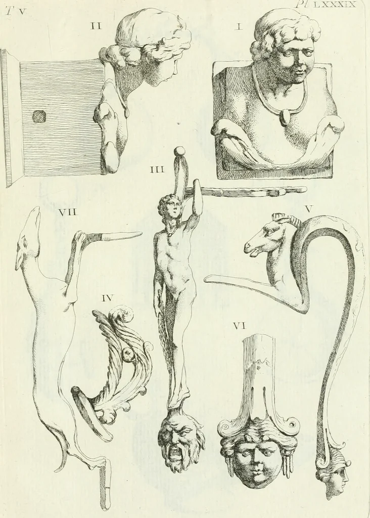 An illustration from Recueil d'antiquités egyptiennes, etrusques, grecques et romaines, 1756, leaf 556