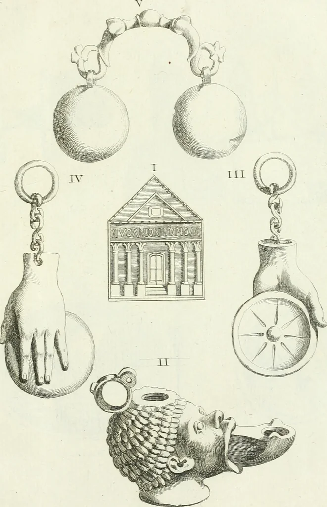 An illustration from Recueil d'antiquités egyptiennes, etrusques, grecques et romaines, 1756, leaf 558