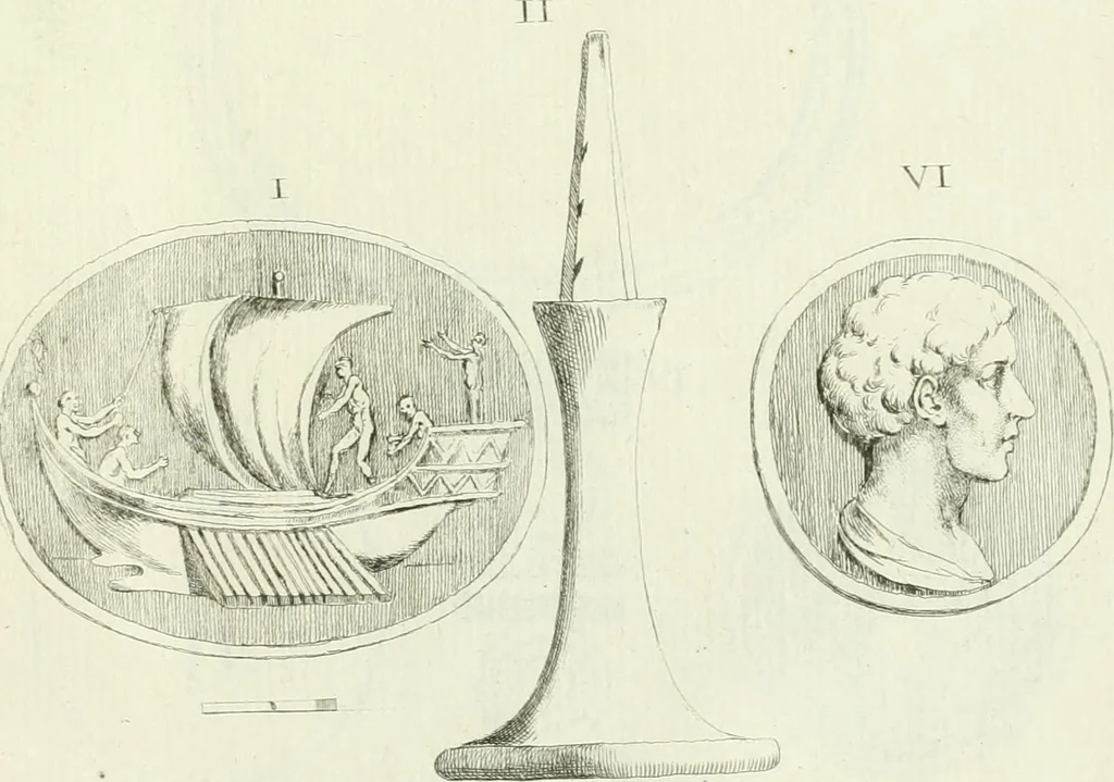 An illustration from Recueil d'antiquités egyptiennes, etrusques, grecques et romaines, 1756, leaf 560