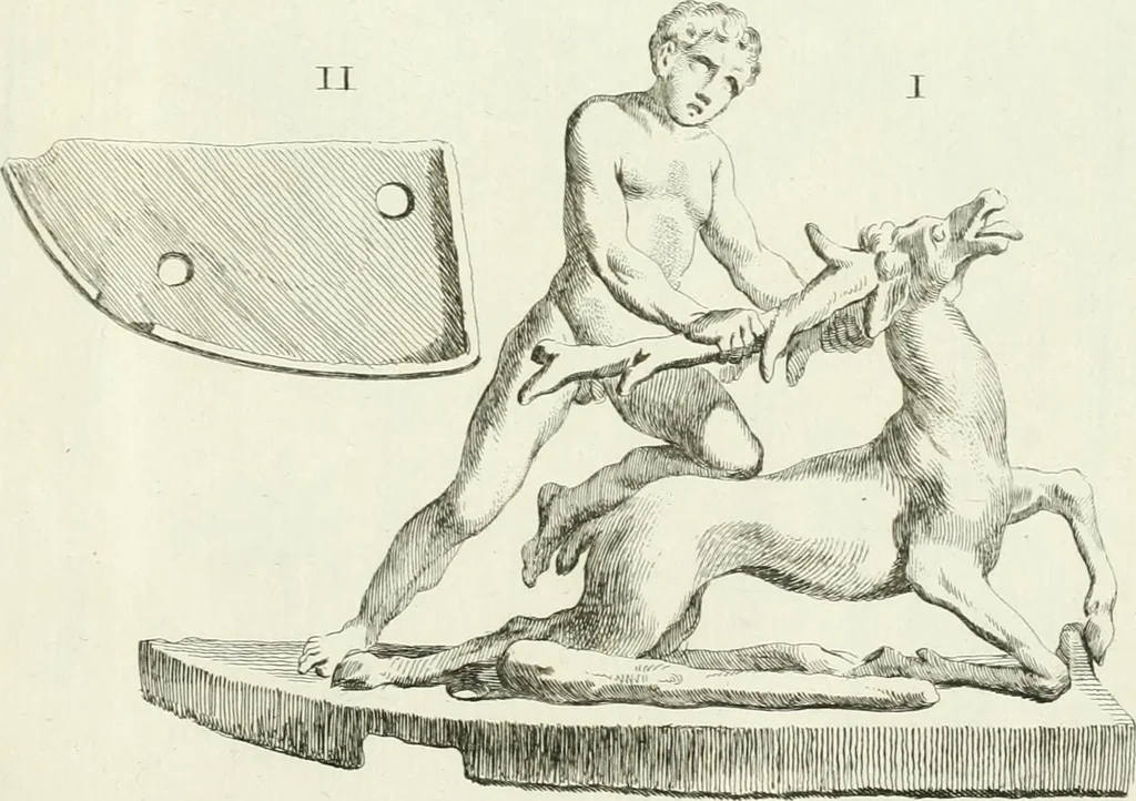An illustration from Recueil d'antiquités egyptiennes, etrusques, grecques et romaines, 1756, leaf 594