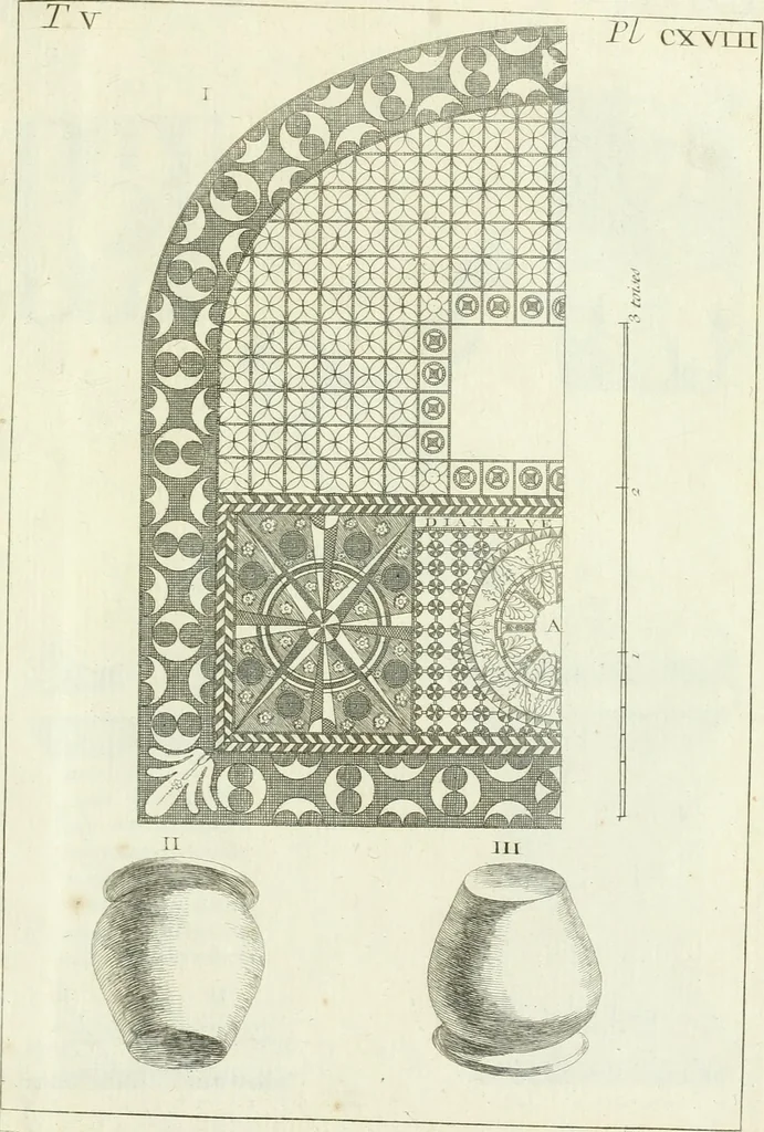 An illustration from Recueil d'antiquités egyptiennes, etrusques, grecques et romaines, 1756, leaf 614