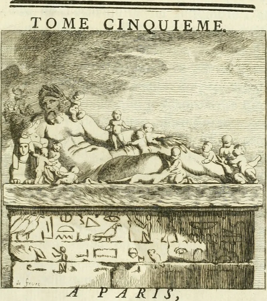 An illustration from Recueil d'antiquités egyptiennes, etrusques, grecques et romaines, 1756, leaf 8