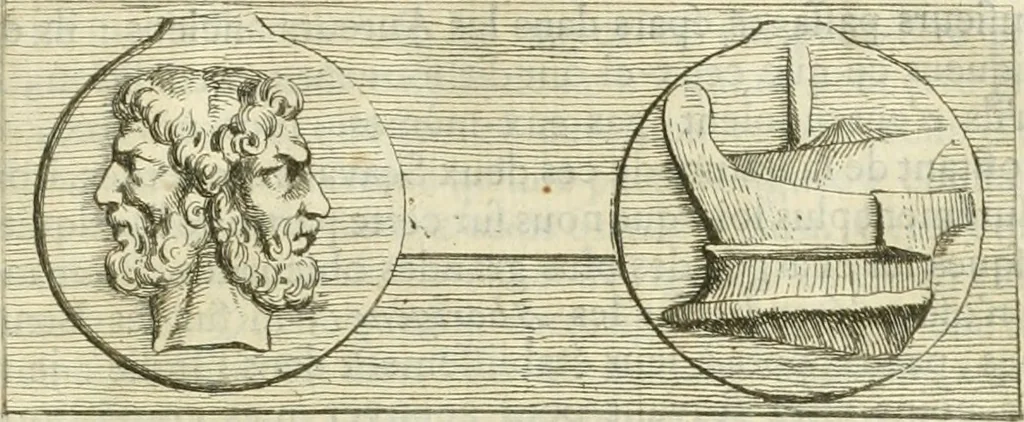 An illustration from Recueil d'antiquités egyptiennes, etrusques, grecques et romaines, 1756, leaf 100