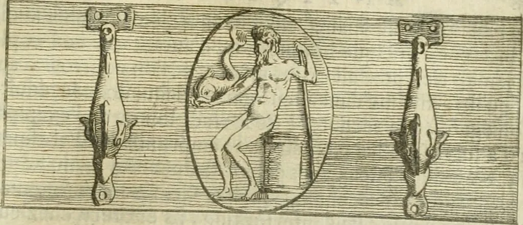 An illustration from Recueil d'antiquités egyptiennes, etrusques, grecques et romaines, 1756, leaf 242