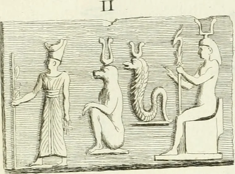 An illustration from Recueil d'antiquités egyptiennes, etrusques, grecques et romaines, 1756, leaf 460