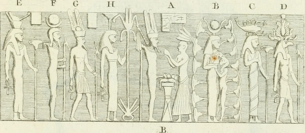 An illustration from Recueil d'antiquités egyptiennes, etrusques, grecques et romaines, 1756, leaf 472