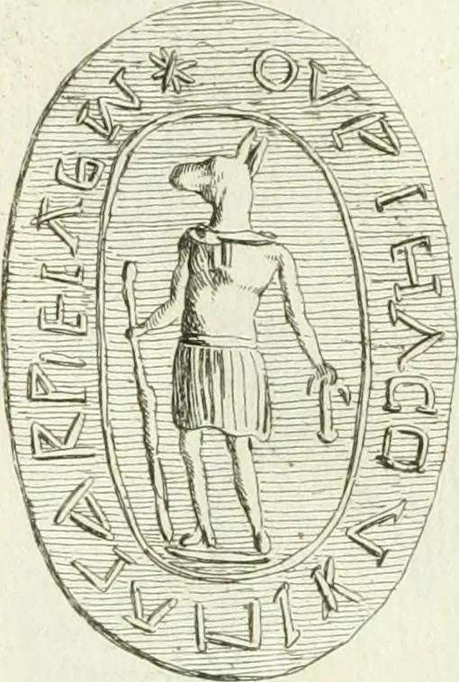 An illustration from Recueil d'antiquités egyptiennes, etrusques, grecques et romaines, 1756, leaf 484