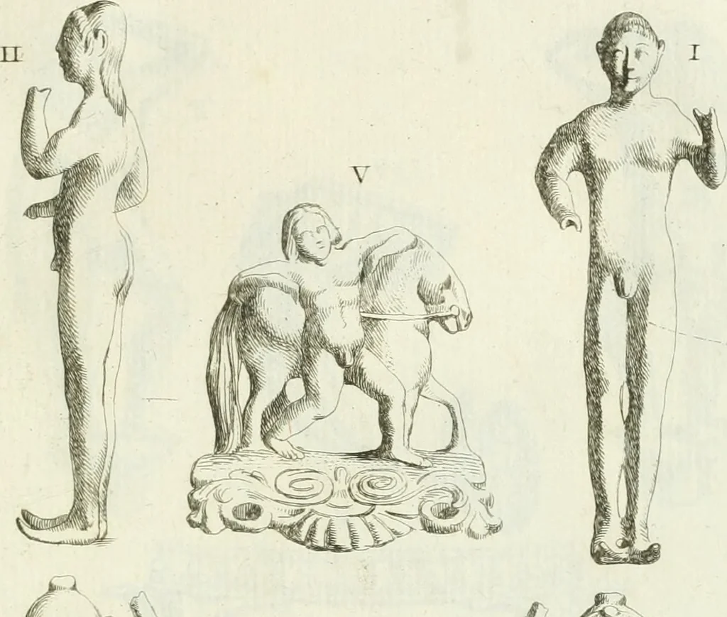 An illustration from Recueil d'antiquités egyptiennes, etrusques, grecques et romaines, 1756, leaf 490