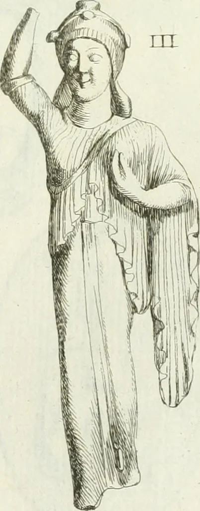 An illustration from Recueil d'antiquités egyptiennes, etrusques, grecques et romaines, 1756, leaf 490