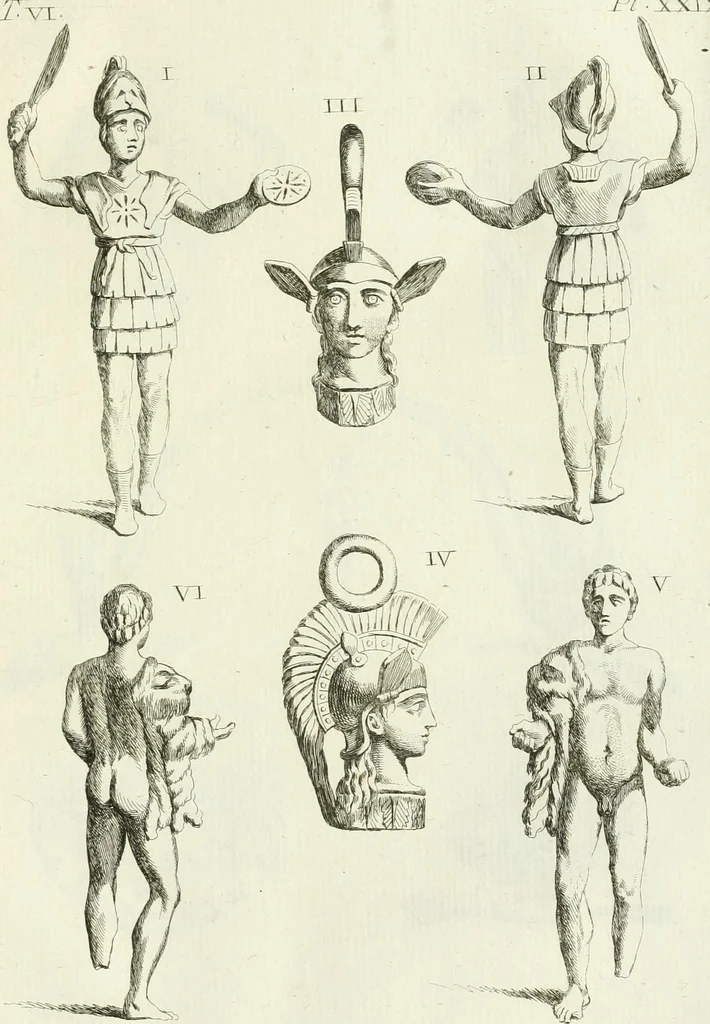 An illustration from Recueil d'antiquités egyptiennes, etrusques, grecques et romaines, 1756, leaf 500