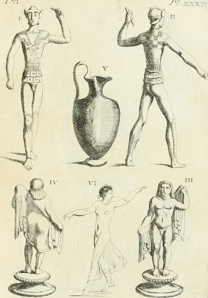 An illustration from Recueil d'antiquités egyptiennes, etrusques, grecques et romaines, 1756, leaf 510