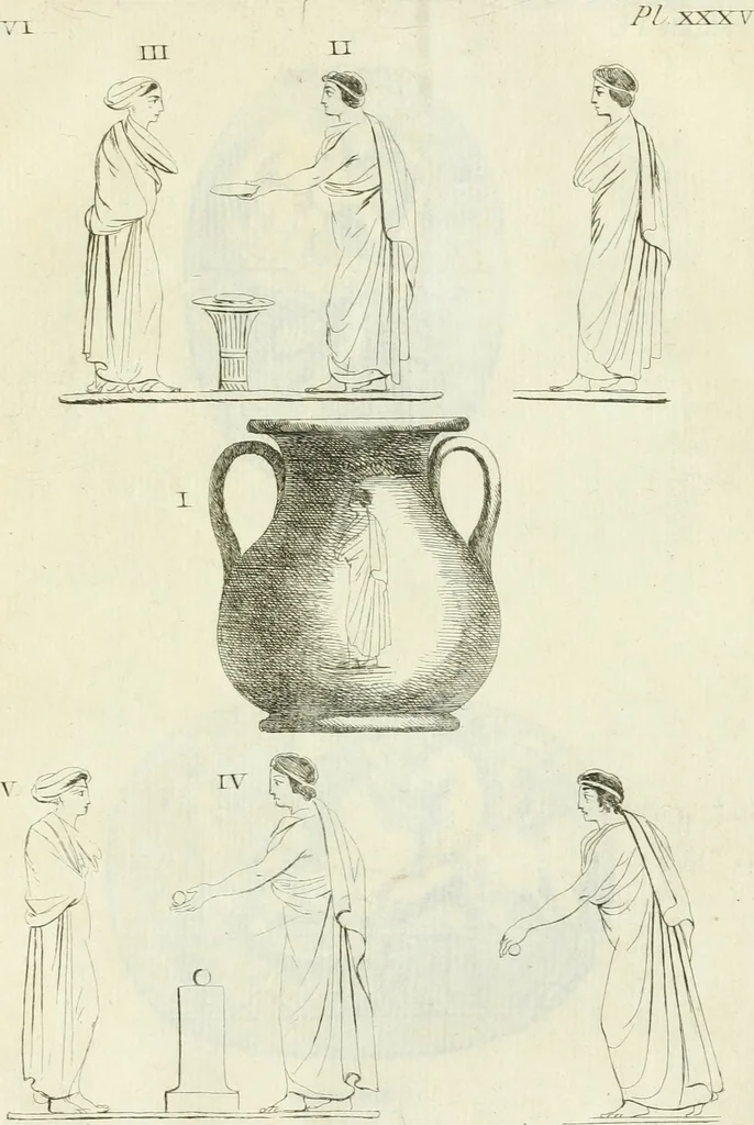 An illustration from Recueil d'antiquités egyptiennes, etrusques, grecques et romaines, 1756, leaf 512