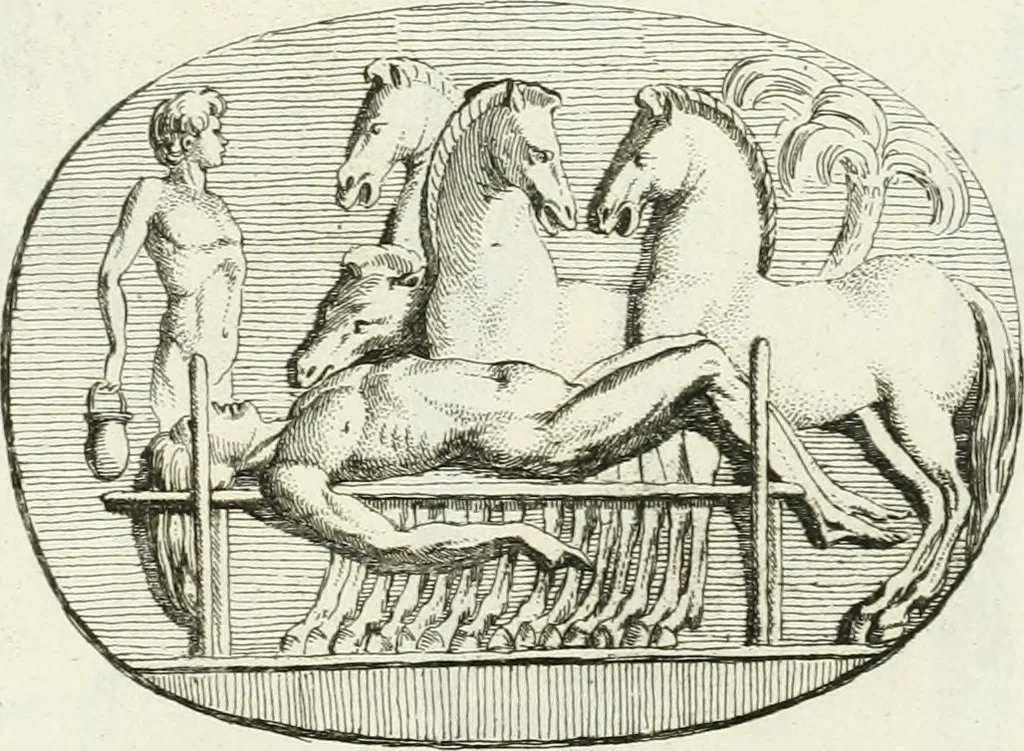 An illustration from Recueil d'antiquités egyptiennes, etrusques, grecques et romaines, 1756, leaf 514