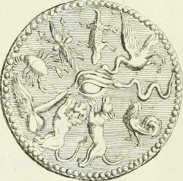 An illustration from Recueil d'antiquités egyptiennes, etrusques, grecques et romaines, 1756, leaf 518