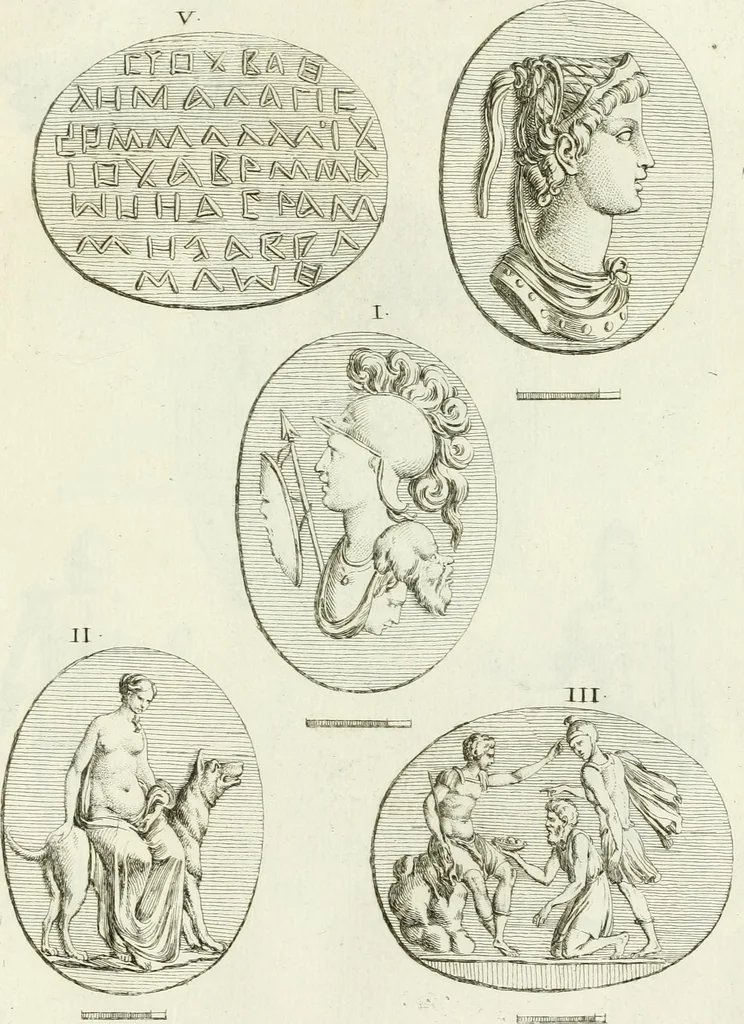 An illustration from Recueil d'antiquités egyptiennes, etrusques, grecques et romaines, 1756, leaf 522