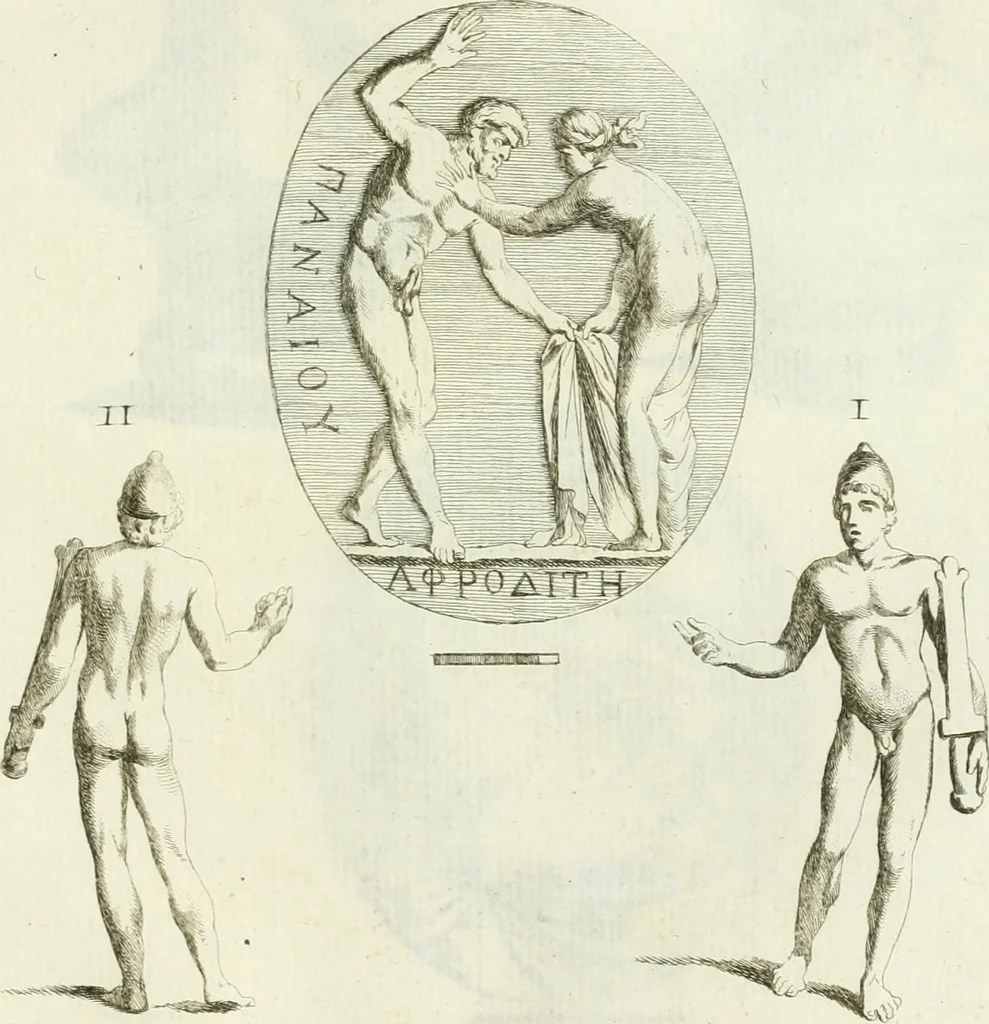 An illustration from Recueil d'antiquités egyptiennes, etrusques, grecques et romaines, 1756, leaf 524