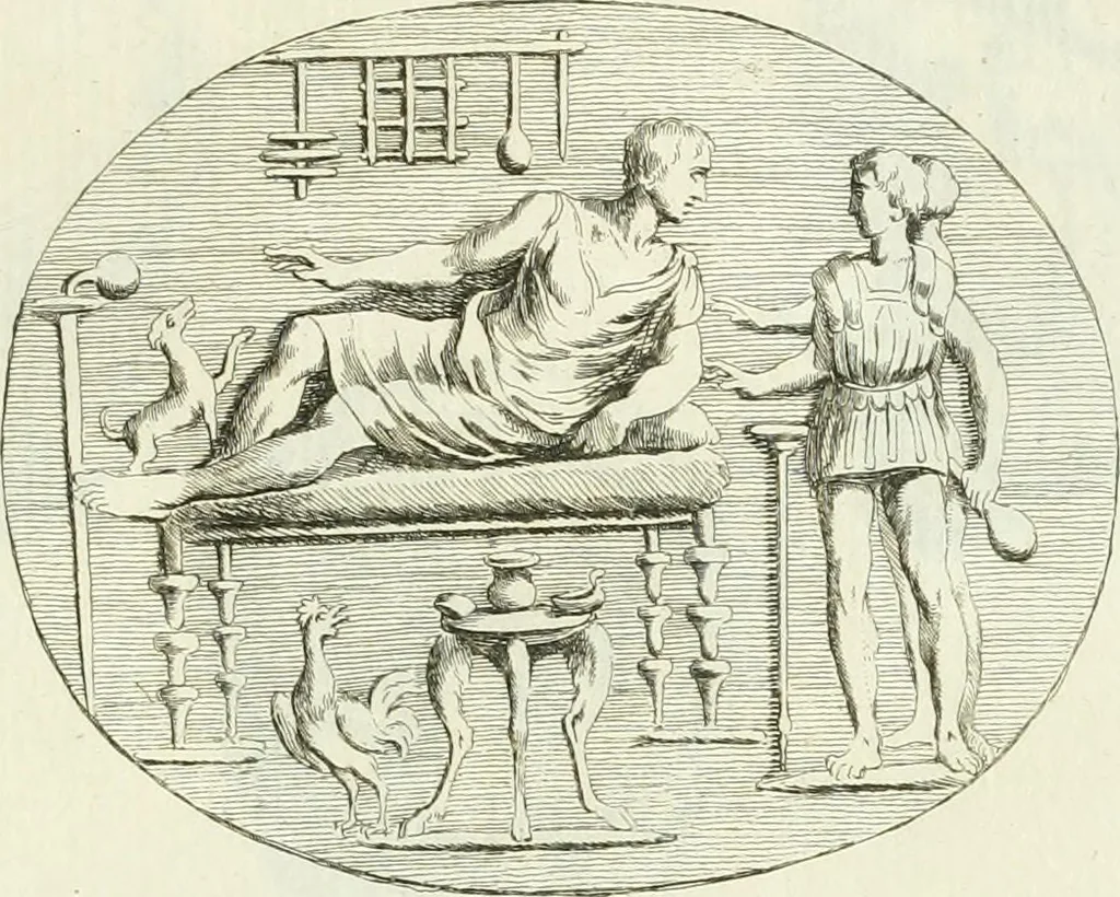 An illustration from Recueil d'antiquités egyptiennes, etrusques, grecques et romaines, 1756, leaf 528