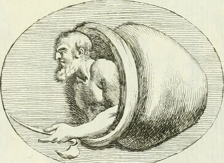 An illustration from Recueil d'antiquités egyptiennes, etrusques, grecques et romaines, 1756, leaf 528