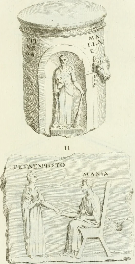 An illustration from Recueil d'antiquités egyptiennes, etrusques, grecques et romaines, 1756, leaf 546