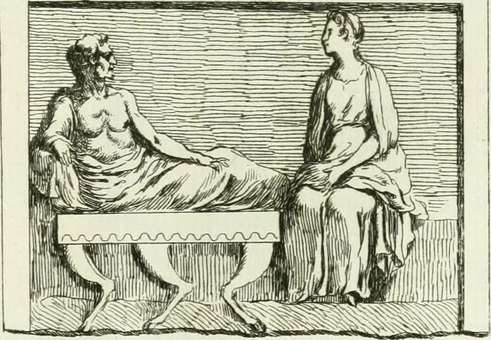 An illustration from Recueil d'antiquités egyptiennes, etrusques, grecques et romaines, 1756, leaf 548