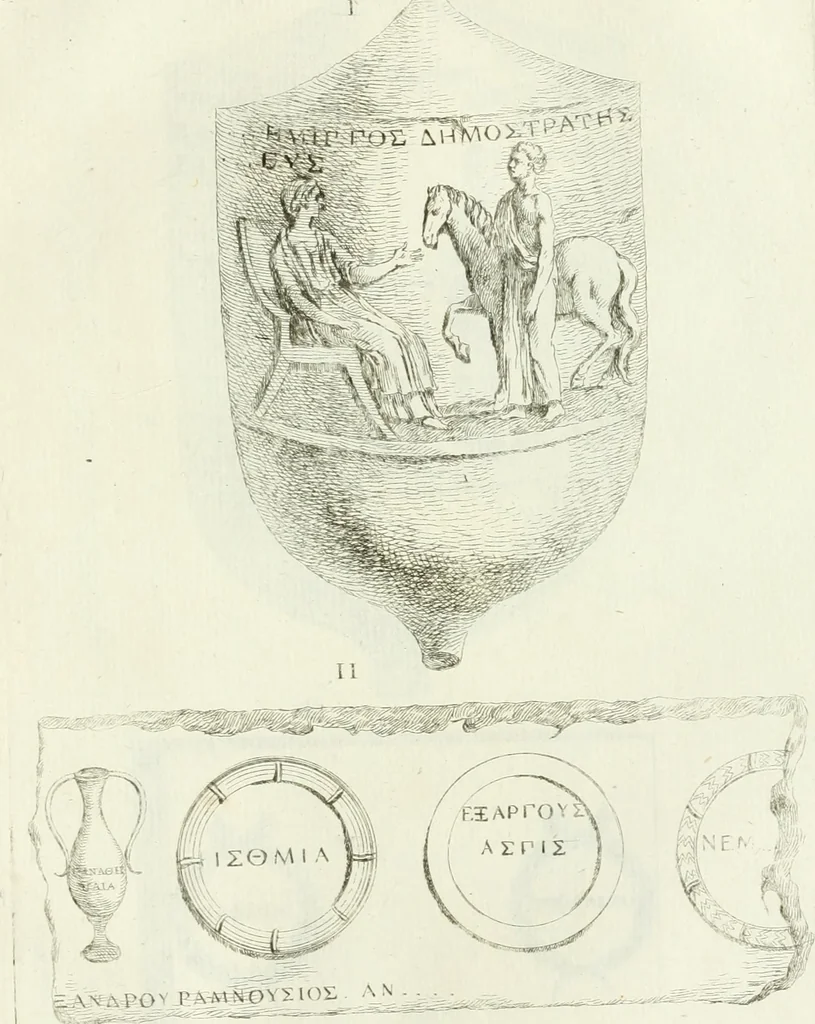 An illustration from Recueil d'antiquités egyptiennes, etrusques, grecques et romaines, 1756, leaf 554