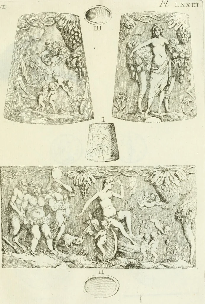 An illustration from Recueil d'antiquités egyptiennes, etrusques, grecques et romaines, 1756, leaf 588