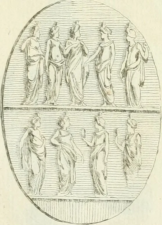 An illustration from Recueil d'antiquités egyptiennes, etrusques, grecques et romaines, 1756, leaf 590