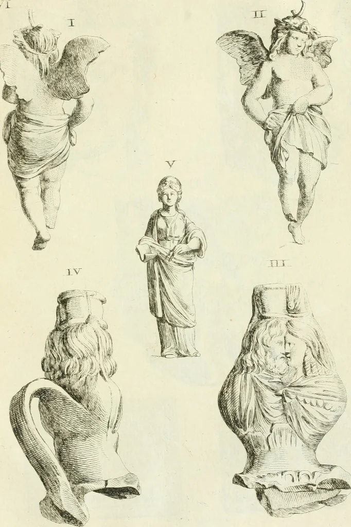 An illustration from Recueil d'antiquités egyptiennes, etrusques, grecques et romaines, 1756, leaf 592
