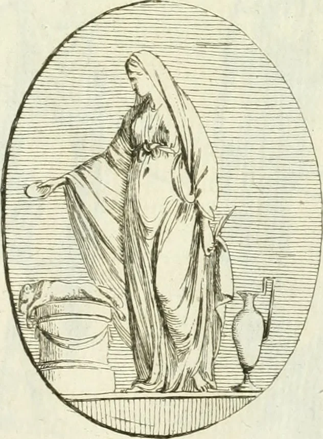 An illustration from Recueil d'antiquités egyptiennes, etrusques, grecques et romaines, 1756, leaf 604