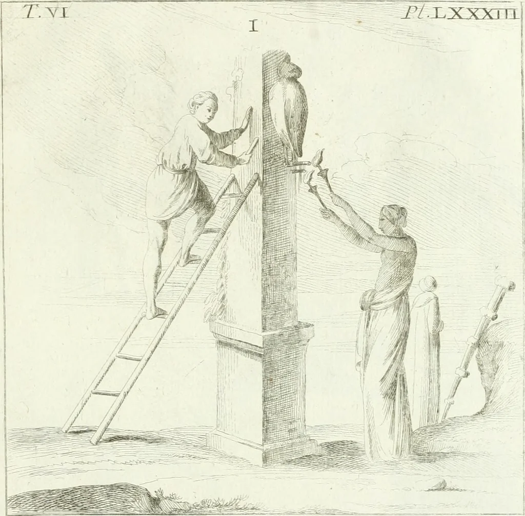 An illustration from Recueil d'antiquités egyptiennes, etrusques, grecques et romaines, 1756, leaf 608