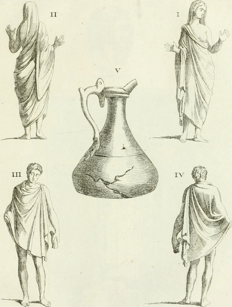 An illustration from Recueil d'antiquités egyptiennes, etrusques, grecques et romaines, 1756, leaf 612
