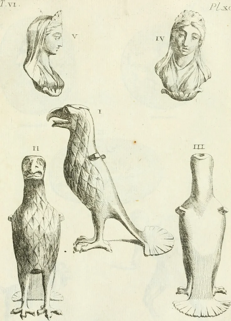 An illustration from Recueil d'antiquités egyptiennes, etrusques, grecques et romaines, 1756, leaf 624