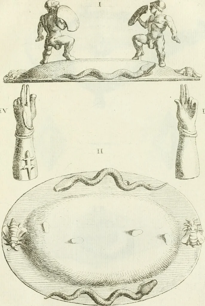 An illustration from Recueil d'antiquités egyptiennes, etrusques, grecques et romaines, 1756, leaf 628