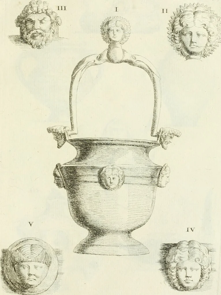 An illustration from Recueil d'antiquités egyptiennes, etrusques, grecques et romaines, 1756, leaf 634