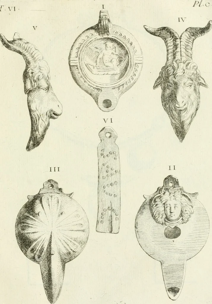 An illustration from Recueil d'antiquités egyptiennes, etrusques, grecques et romaines, 1756, leaf 642