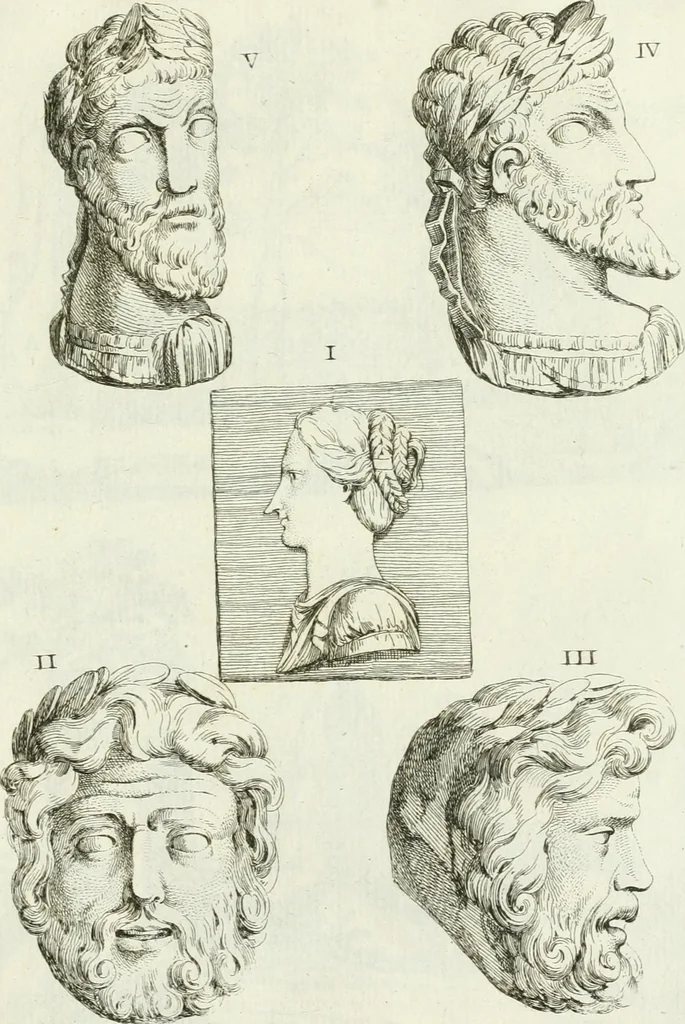 An illustration from Recueil d'antiquités egyptiennes, etrusques, grecques et romaines, 1756, leaf 670