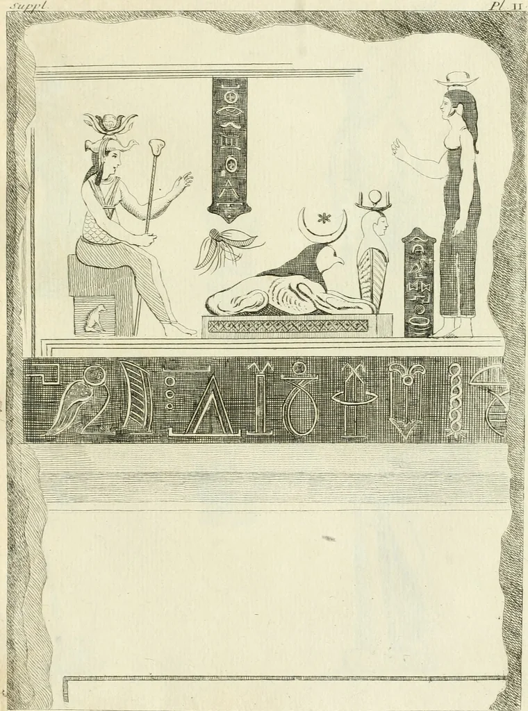 An illustration from Recueil d'antiquités egyptiennes, etrusques, grecques et romaines, 1756, leaf 376