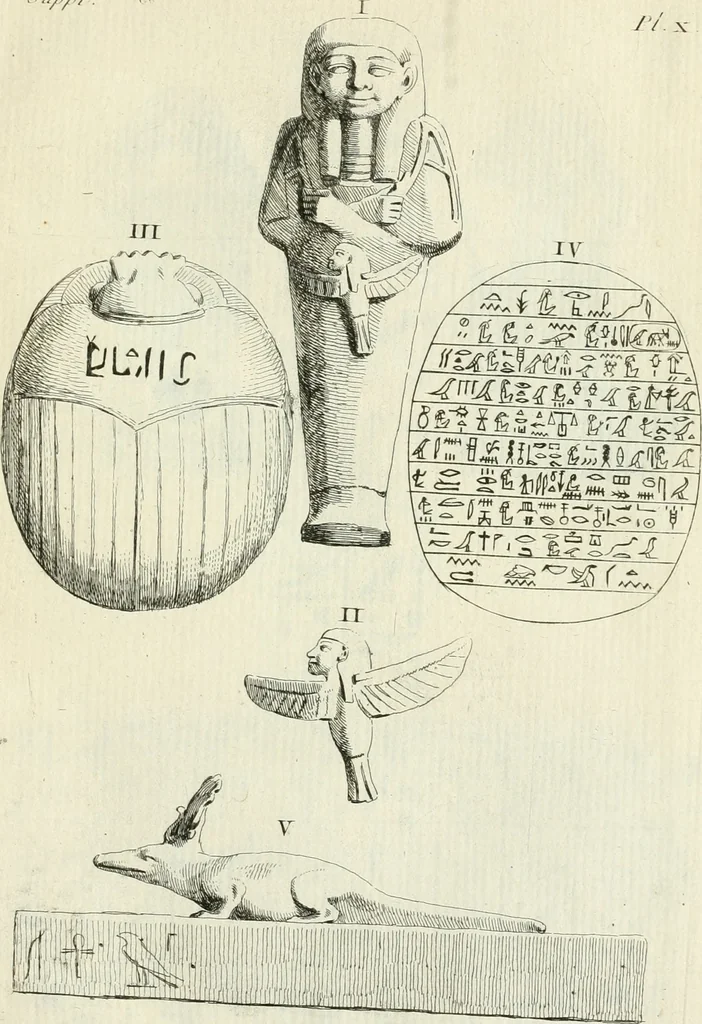 An illustration from Recueil d'antiquités egyptiennes, etrusques, grecques et romaines, 1756, leaf 392