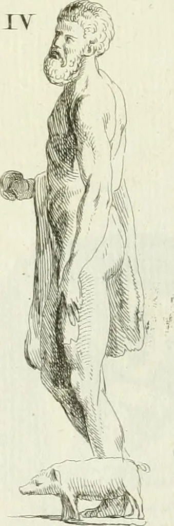 An illustration from Recueil d'antiquités egyptiennes, etrusques, grecques et romaines, 1756, leaf 408