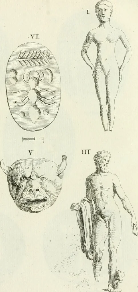 An illustration from Recueil d'antiquités egyptiennes, etrusques, grecques et romaines, 1756, leaf 408