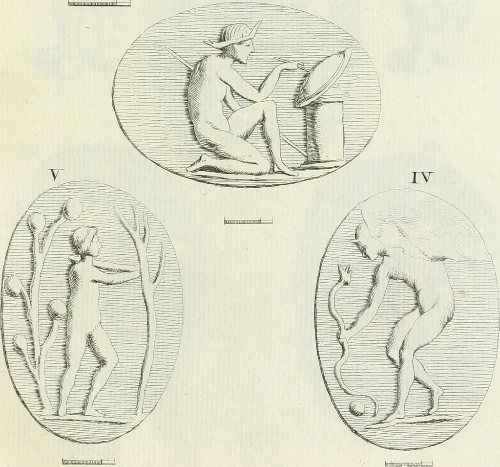 An illustration from Recueil d'antiquités egyptiennes, etrusques, grecques et romaines, 1756, leaf 414