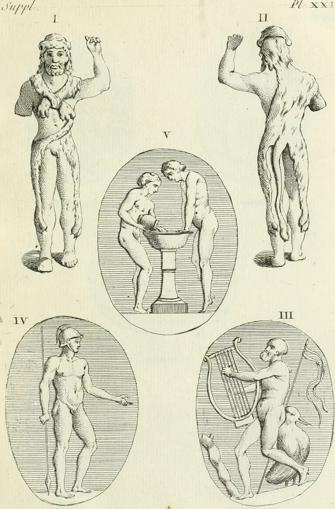 An illustration from Recueil d'antiquités egyptiennes, etrusques, grecques et romaines, 1756, leaf 416