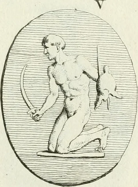An illustration from Recueil d'antiquités egyptiennes, etrusques, grecques et romaines, 1756, leaf 418