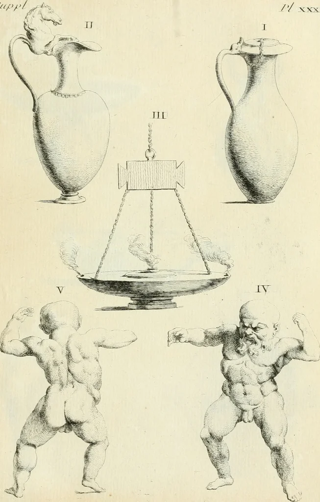 An illustration from Recueil d'antiquités egyptiennes, etrusques, grecques et romaines, 1756, leaf 436