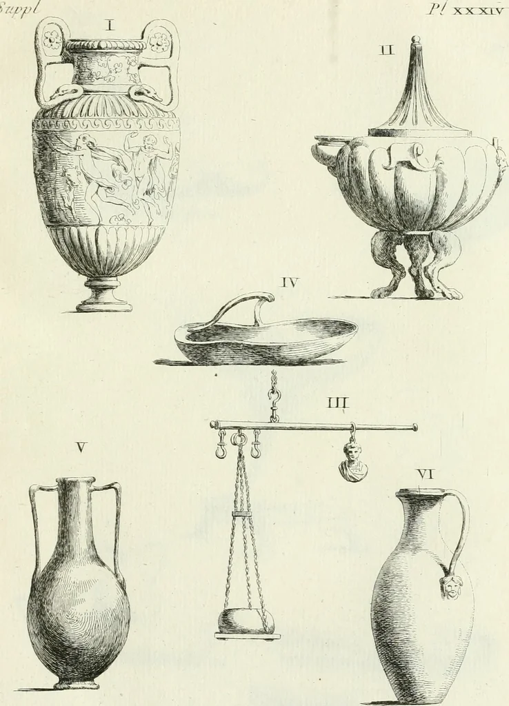 An illustration from Recueil d'antiquités egyptiennes, etrusques, grecques et romaines, 1756, leaf 440