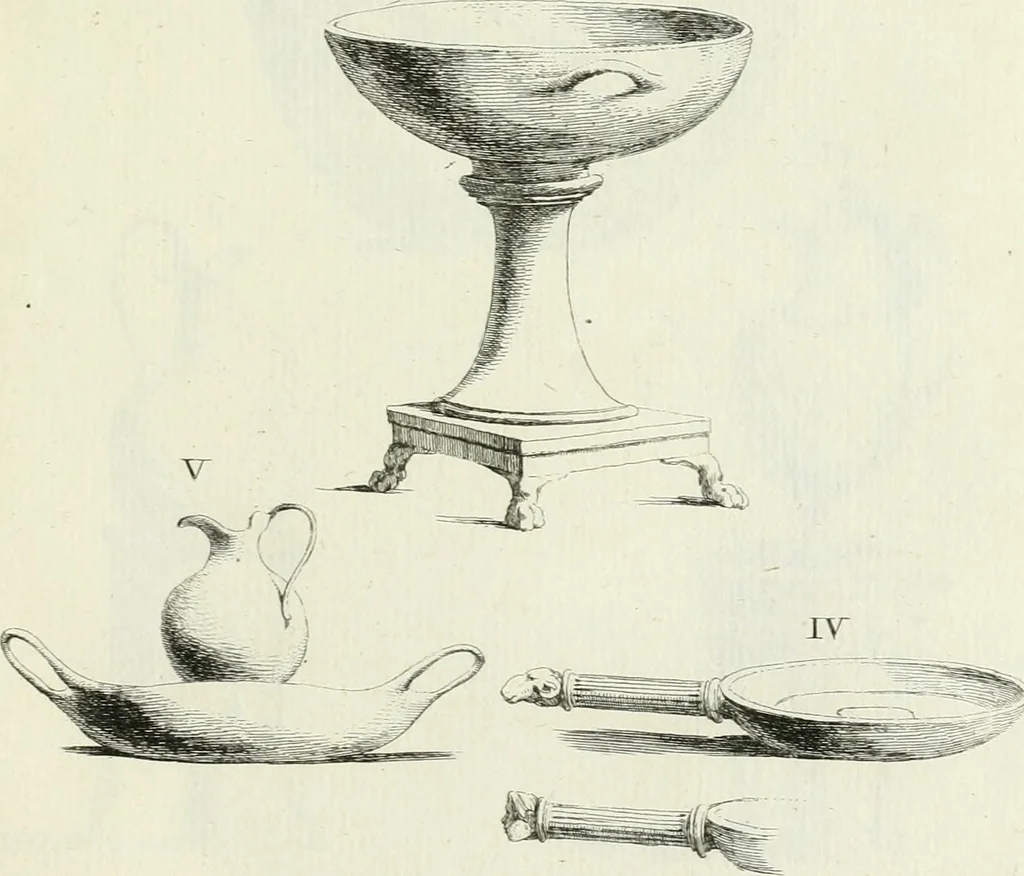 An illustration from Recueil d'antiquités egyptiennes, etrusques, grecques et romaines, 1756, leaf 442